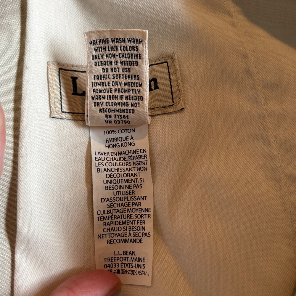 LL Bean Natural Fit 100% cotton flat front khakis in size 36, inseam 32 - Picture 11 of 15